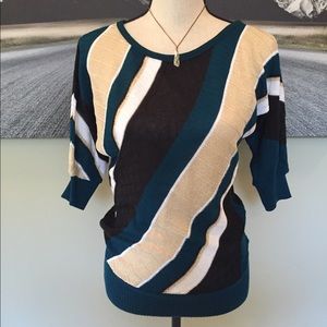 Asymmetrical striped shirt